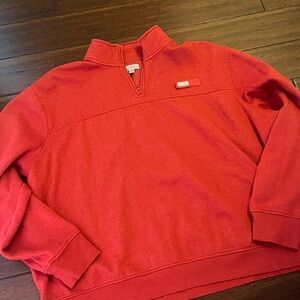 Classic Red Zip-Up Sweater for Men